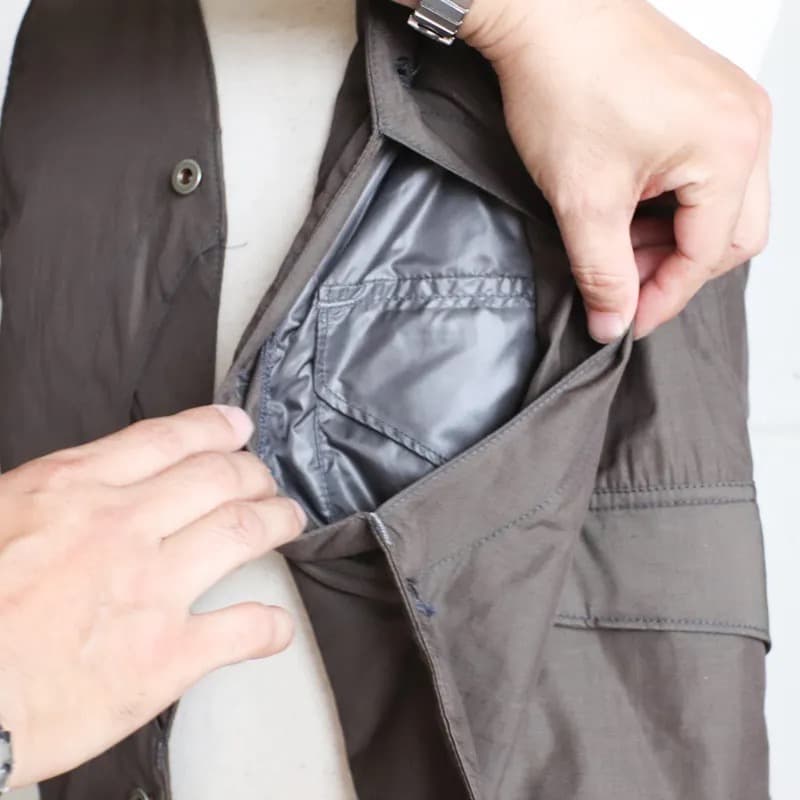 Post Overalls エンドオンエンド中綿ベスト／カバーオールo’alls