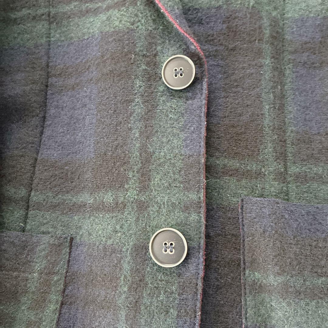 極美品】アティピコ イタリア製 テーラードジャケット 48 L ブラックウォッチ