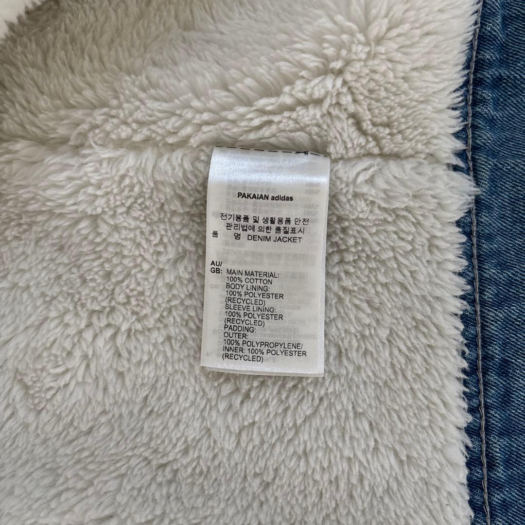 アディダスオリジナルス　デニムジャケット　ボアジャケット　未使用に近い美品　XL
