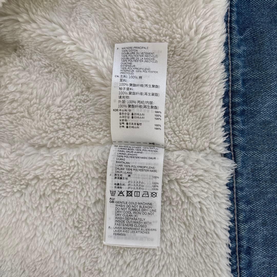 アディダスオリジナルス　デニムジャケット　ボアジャケット　未使用に近い美品　XL