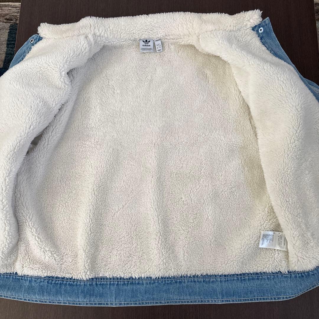 アディダスオリジナルス　デニムジャケット　ボアジャケット　未使用に近い美品　XL