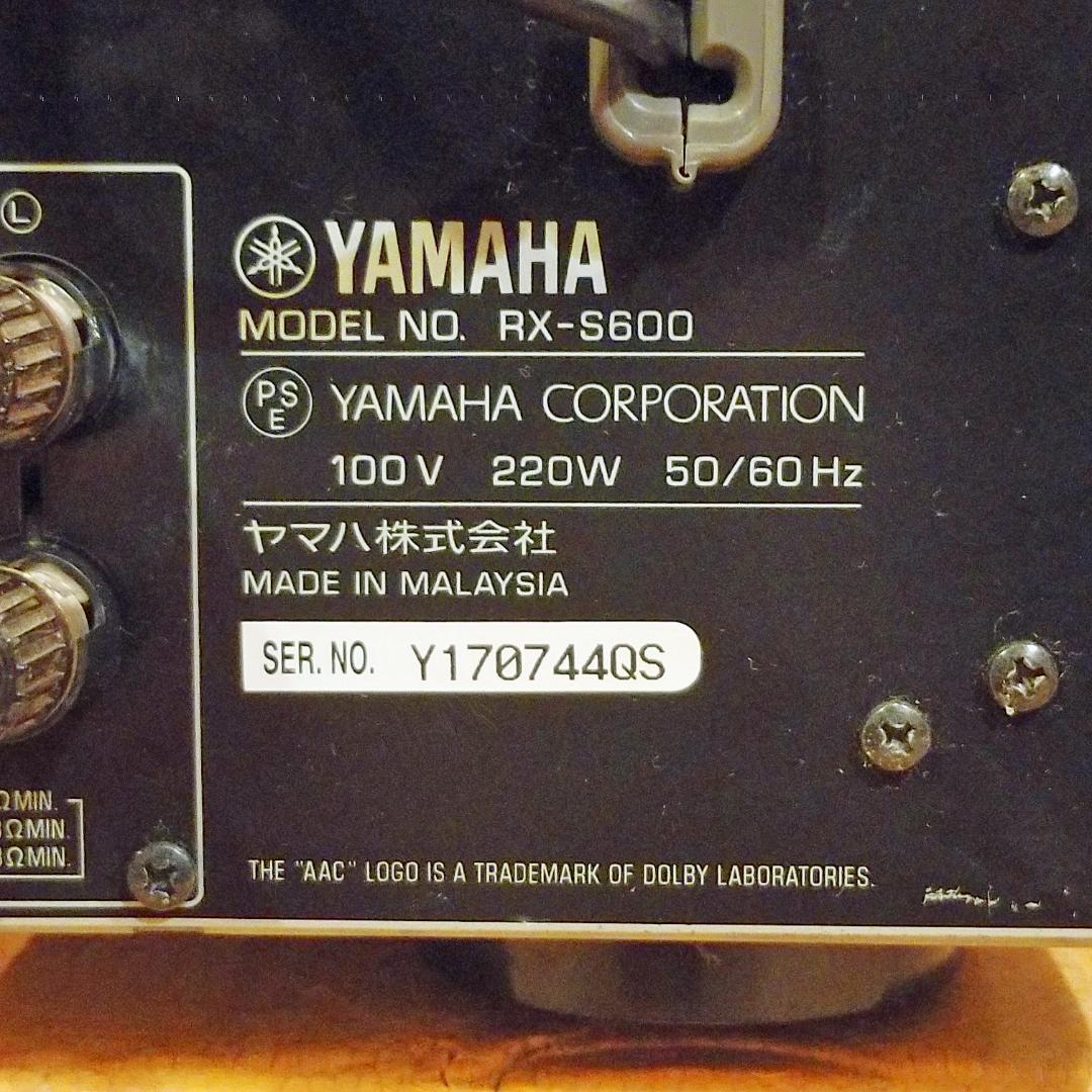 ★☆YAMAHA☆RX-S600☆AVレシーバー☆★ 検索用：ヤマハ