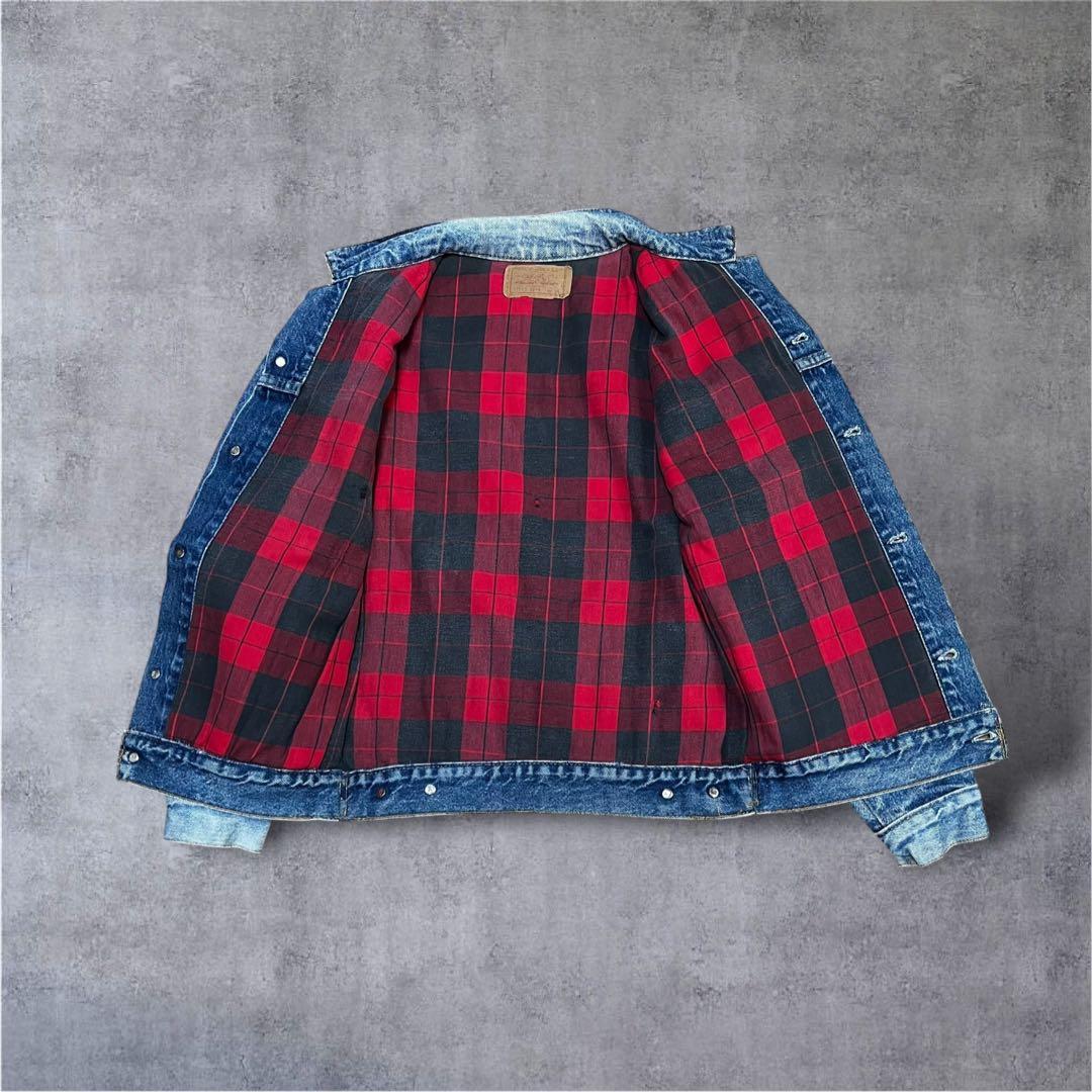 トムヤムクン。様 【Levi’s】80s 裏地チェックネル デニムジャケット