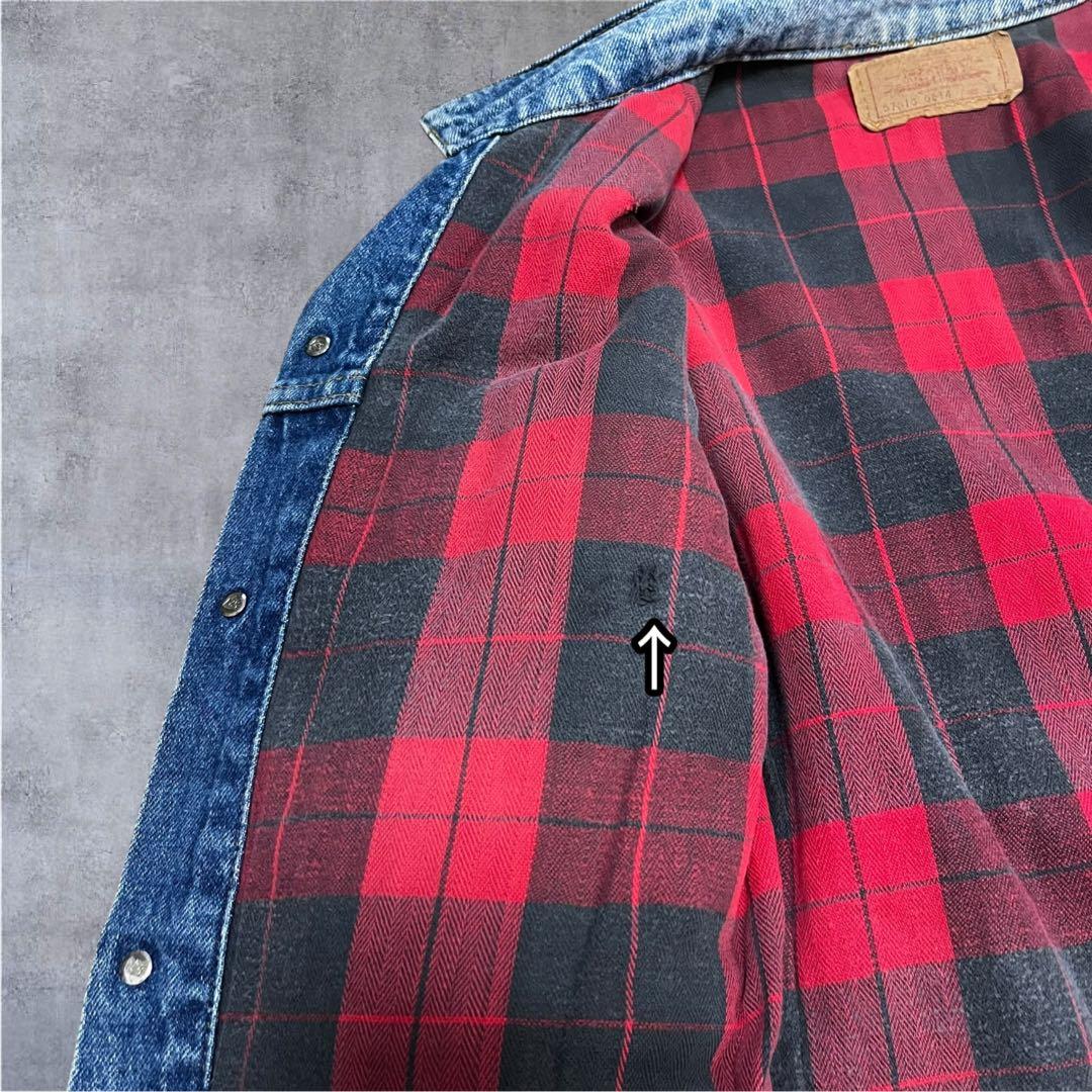 トムヤムクン。様 【Levi’s】80s 裏地チェックネル デニムジャケット