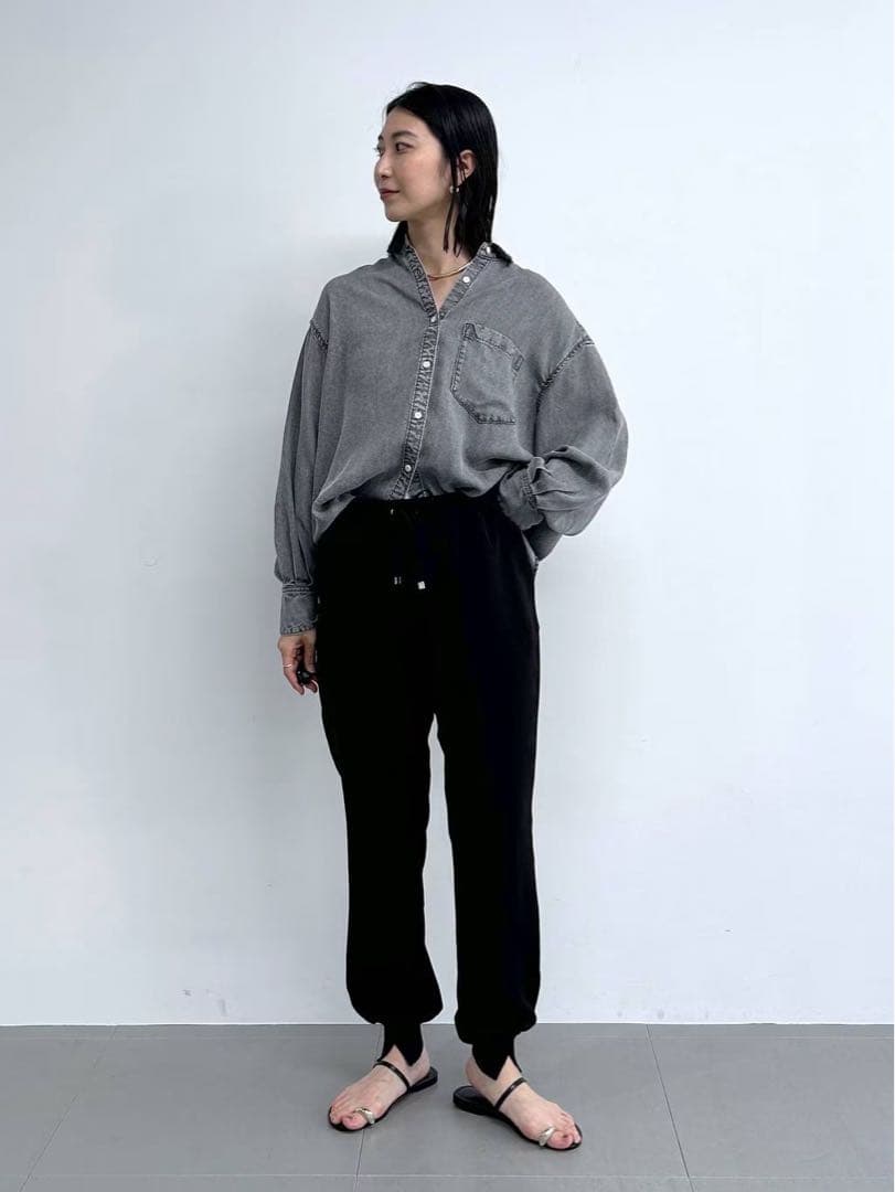 ほぼ新品＊【現在販売中】BARNYARDSTORMダブルクロスジョガーパンツ黒ⅰ