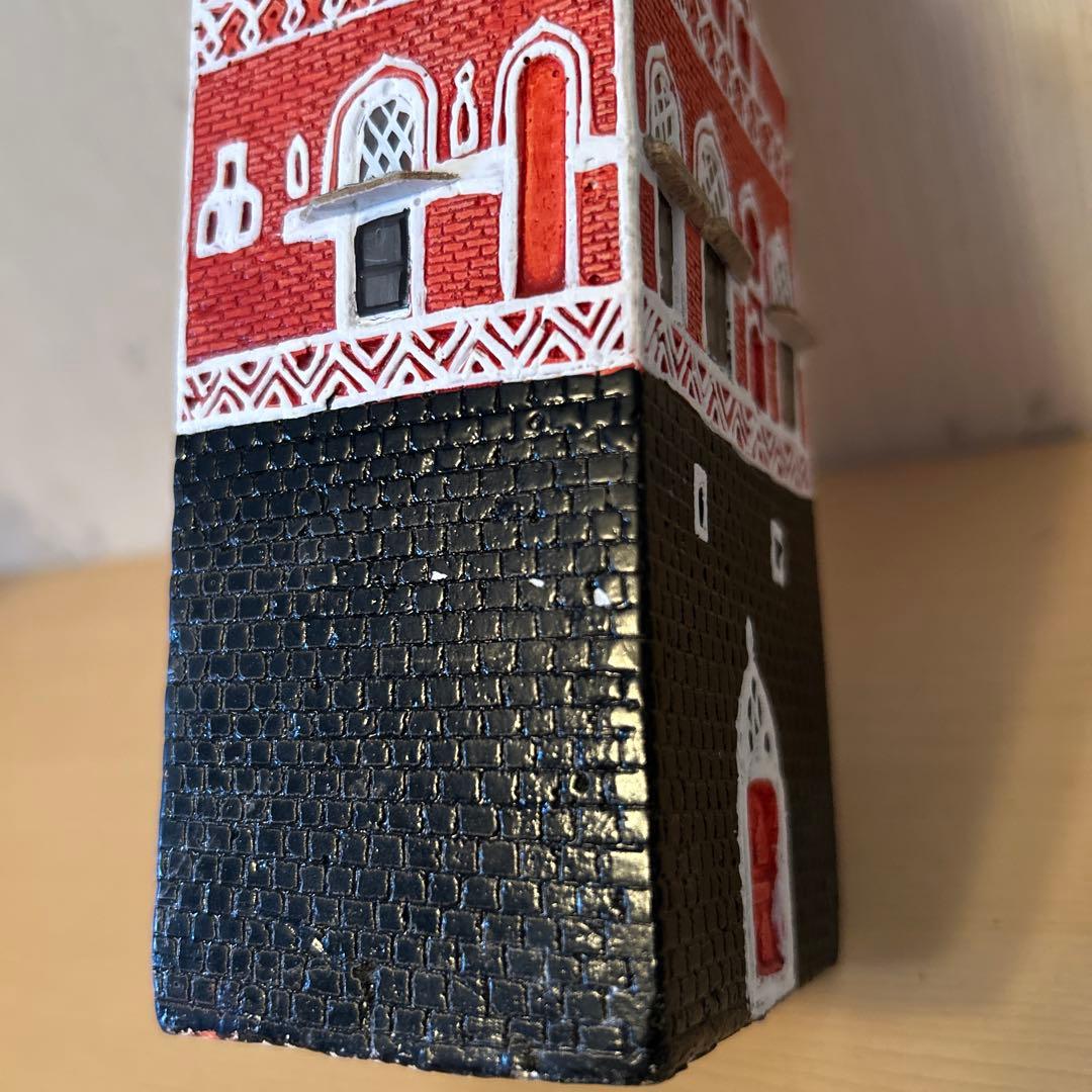 イエメン建物　インテリアオブジェ4点セット