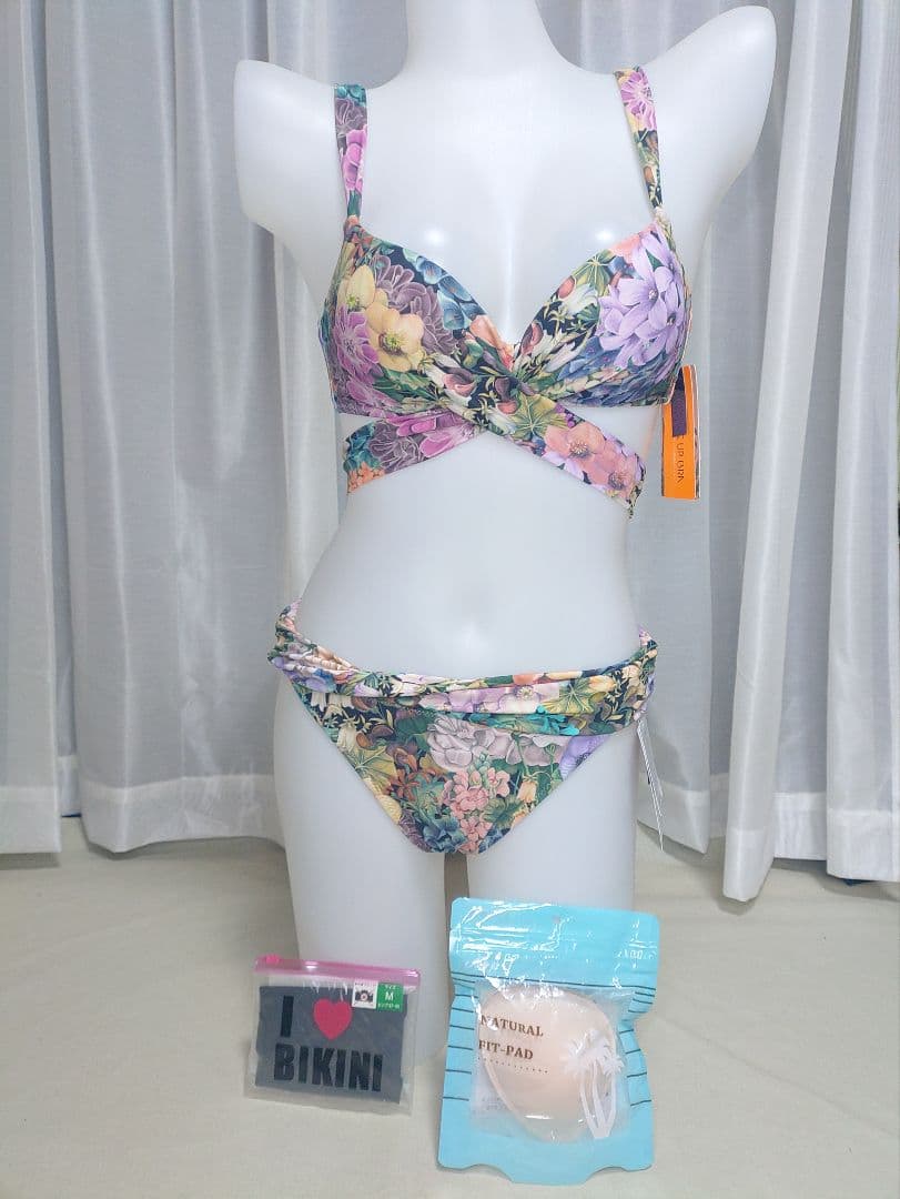 サンアイリゾート ノンワイヤービキニ ダブルアップブラ クルテク＆ハリコ