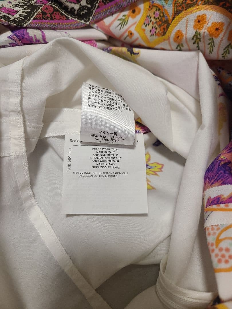 ETRO エトロ 未使用品 花柄 半袖 ひざ丈ワンピース サイズ40 M