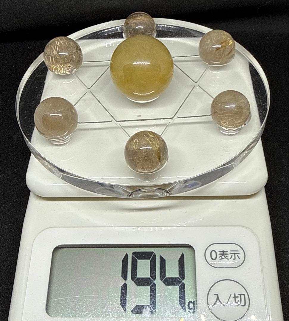 ルチルクォーツ七星陣