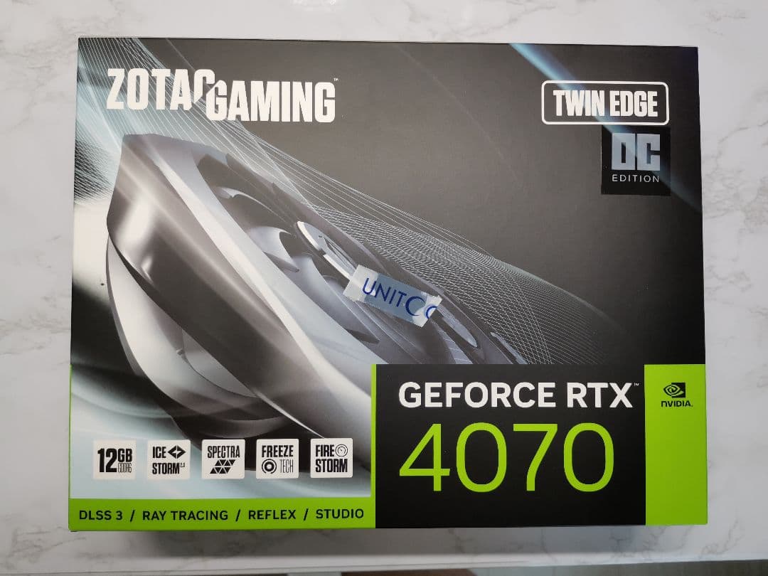 【超美品】 ZOTAC RTX4070 Twin Edge GDDR6X 12G