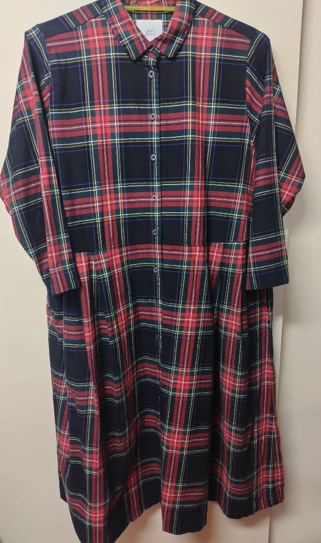 ponさんのタータンチェックワンピース