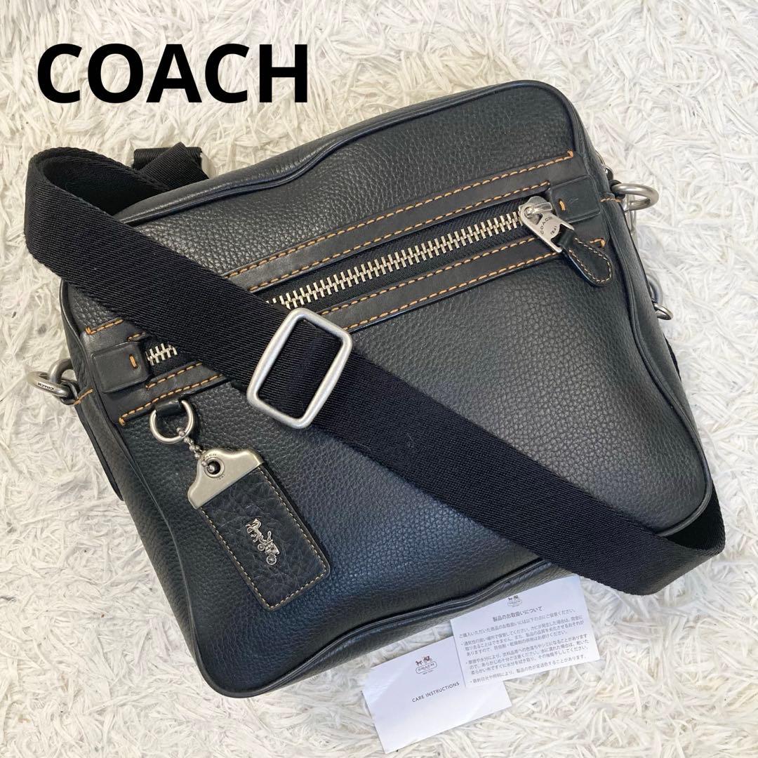 極美品 COACH DYLAN ディラン グラブタンレザー クロスボディ 黒