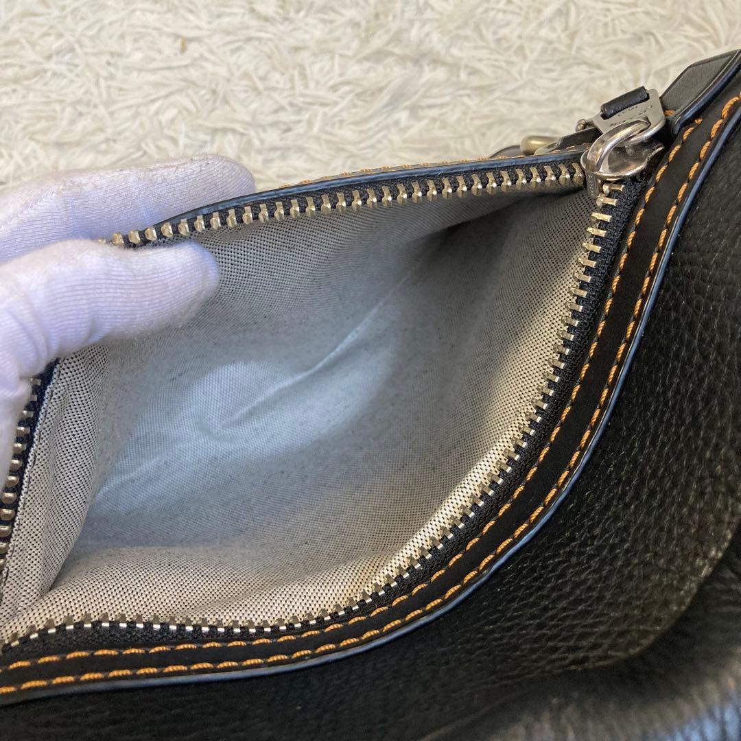 極美品 COACH DYLAN ディラン グラブタンレザー クロスボディ 黒