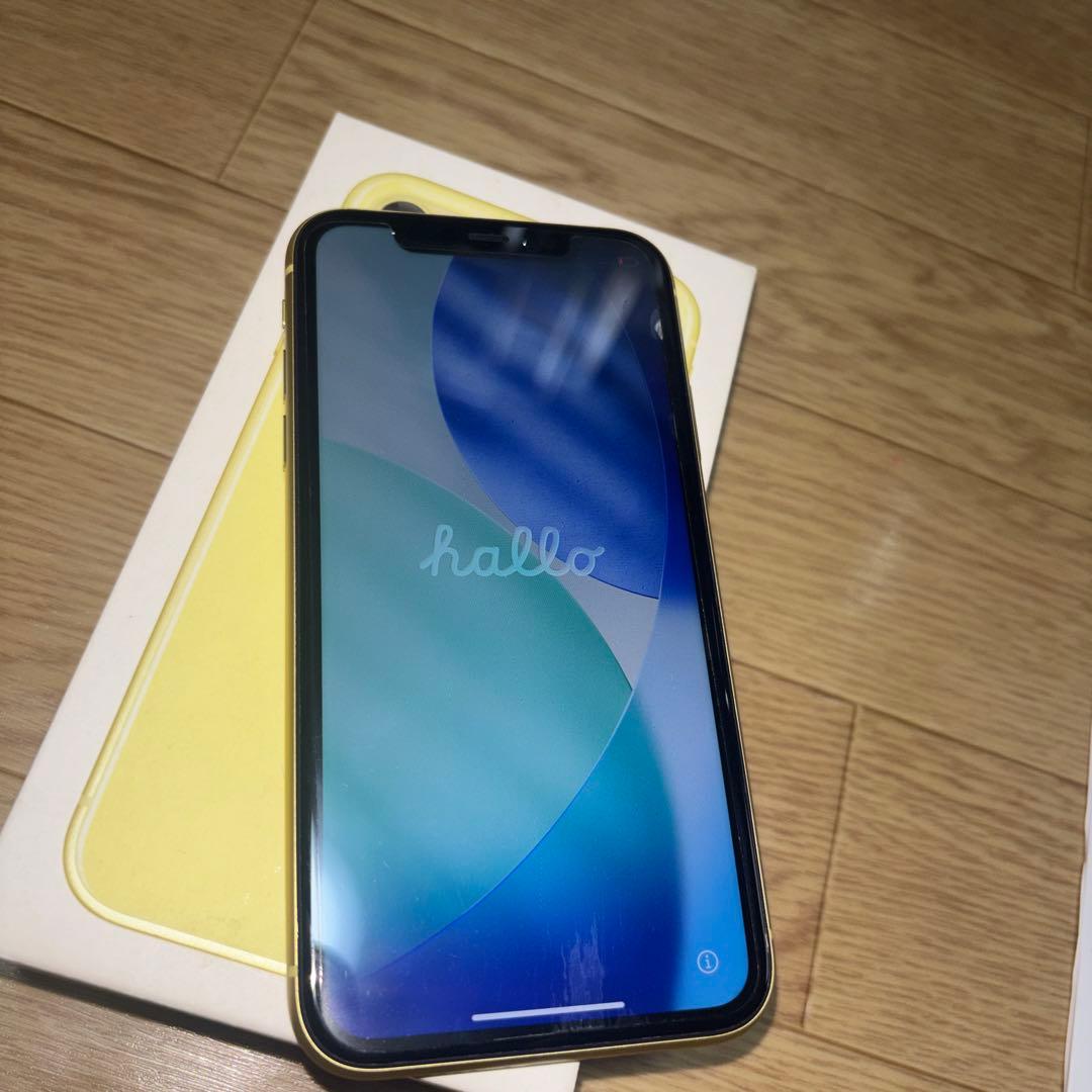 iPhone11 64GBイエローSIMフリー美品箱付きSIMピン
