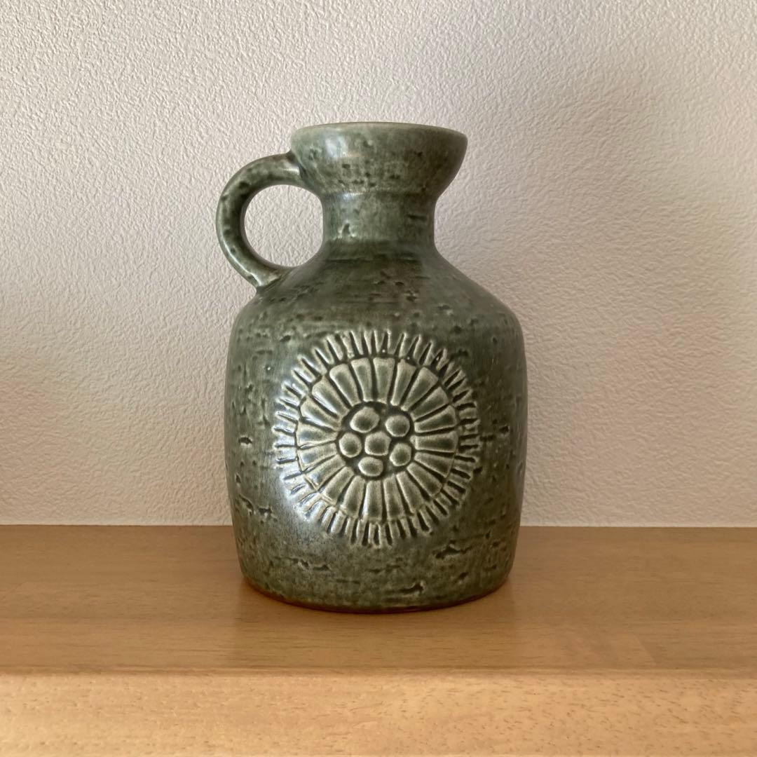 北欧ヴィンテージ　ロールストランド 陶器のフラワーベース/花器/花瓶/水差し