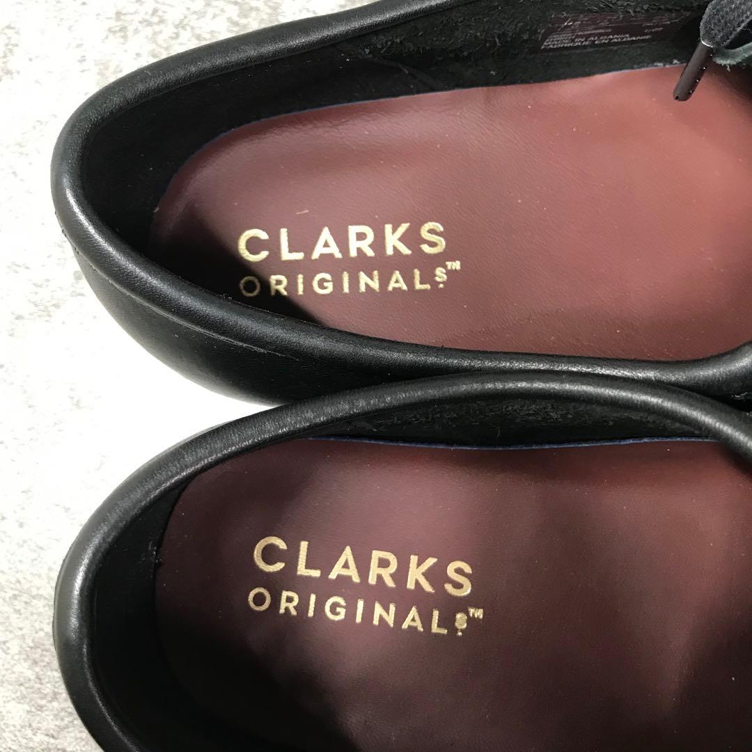 【未使用級】Clarks Wallabee ワラビー　レザー　黒　28.5㌢