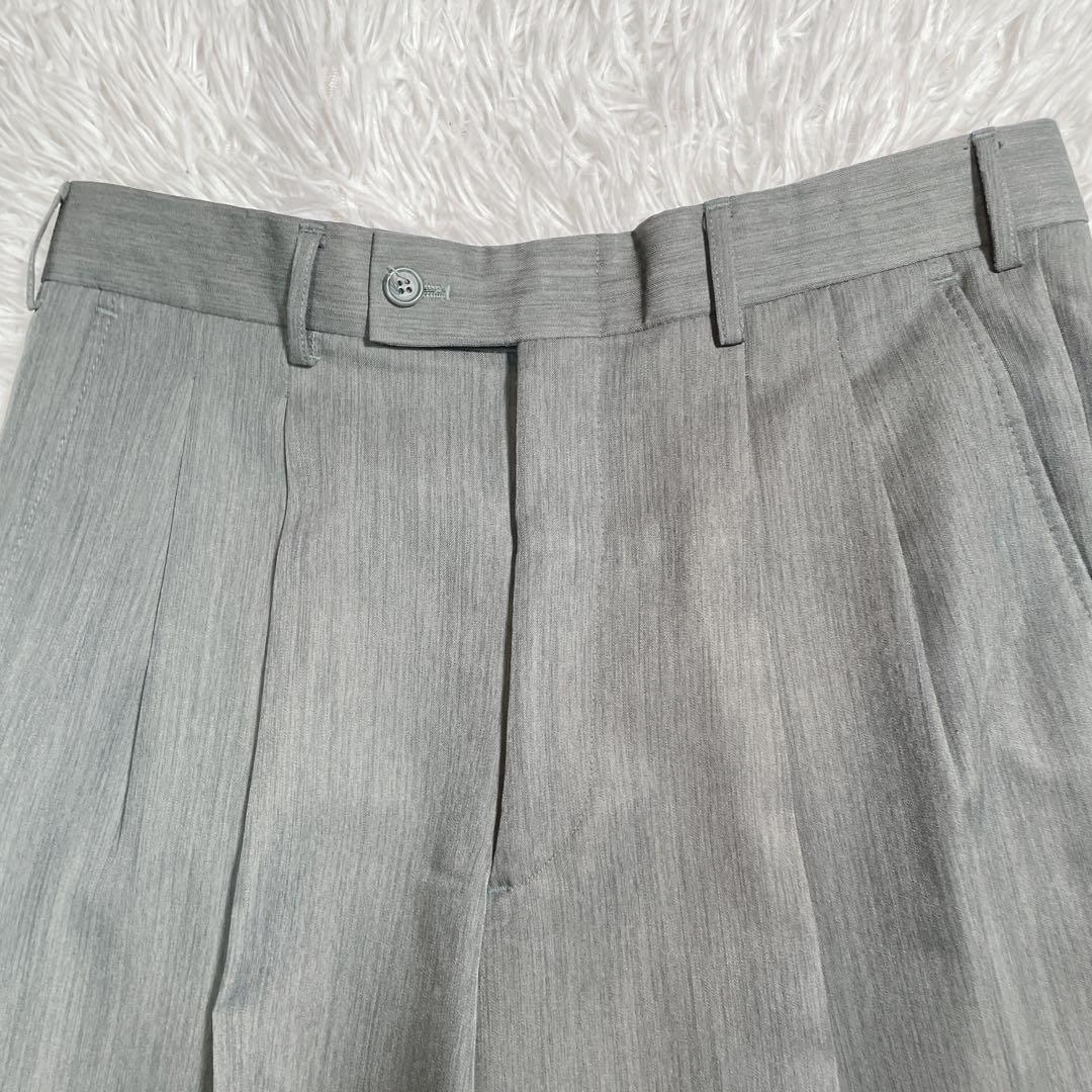 90s ヴィンテージ　ダブル　セットアップ　スーツ　6ボタン　カーキ　L相当