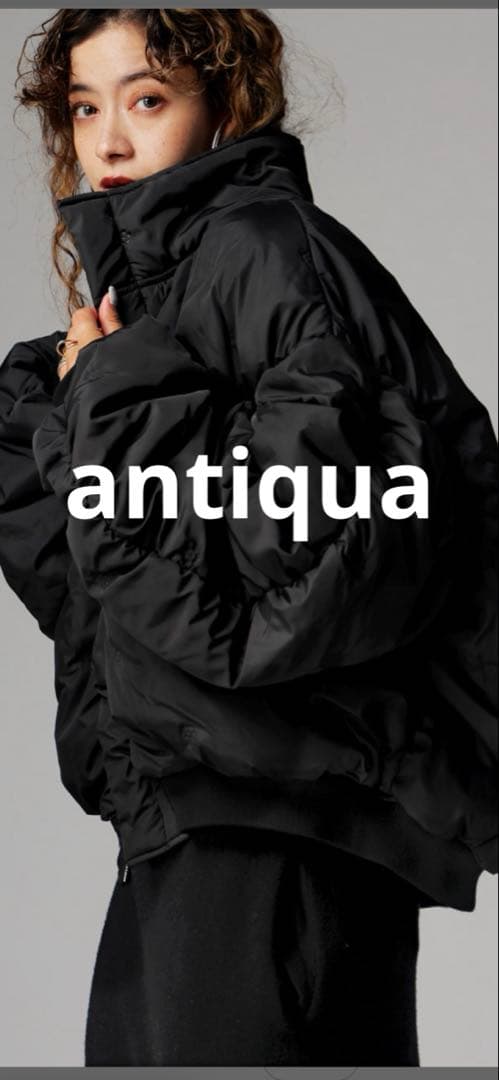 antiquaピンソニック加工 立体ドット ブルゾン【新品未使用】