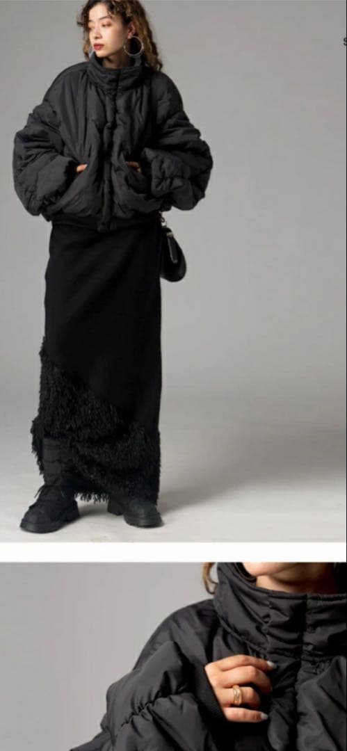 antiquaピンソニック加工 立体ドット ブルゾン【新品未使用】