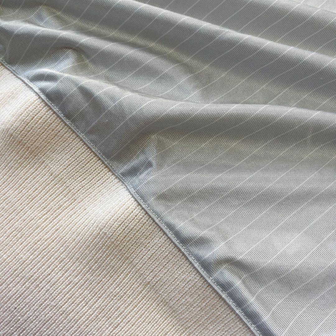 美品　マスターバニー　中綿　ワンピース　コート　ニット　白　 蓄熱裏地　フード