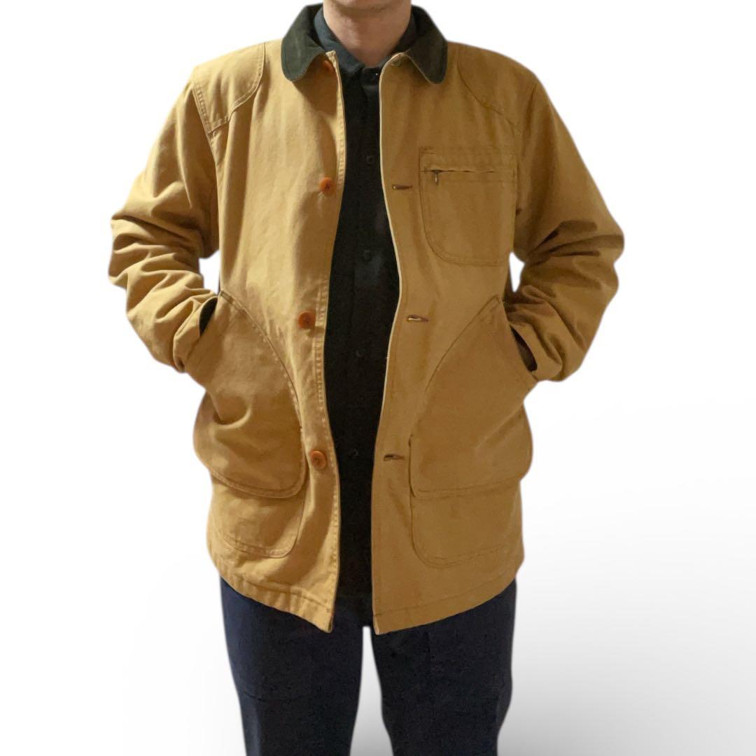 80s USA製 L.L.Bean ダックハンティングジャケット 動物柄 L