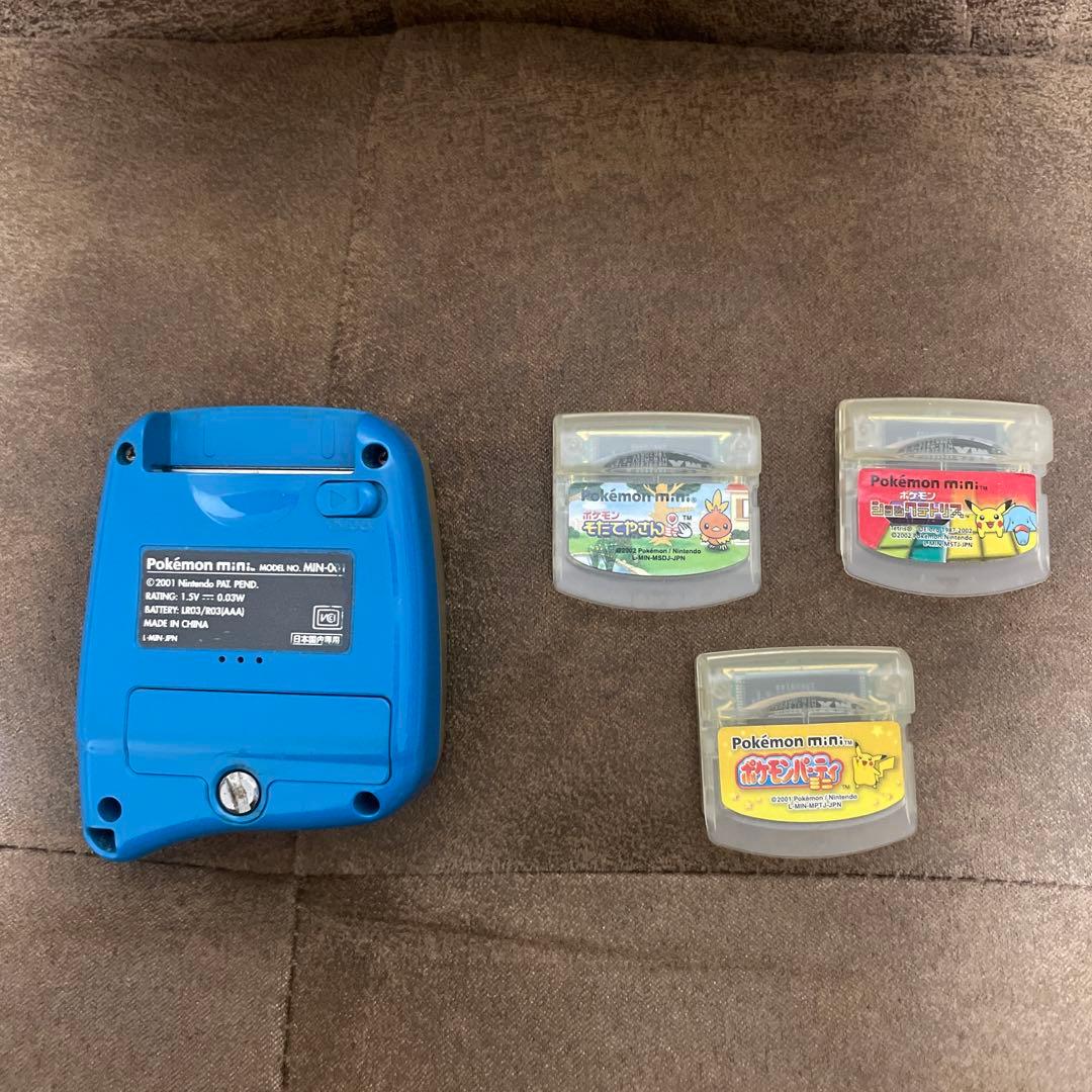 ポケモンミニ　本体　ソフト3本