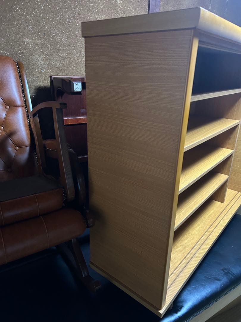 昭和レトロ 窓枠型扉5段 木製下駄箱 シューズラック サイドボード 古家具