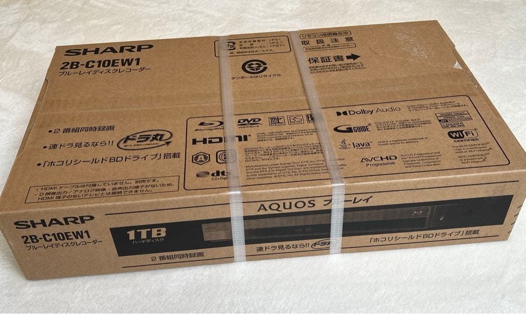 シャープ 1TB AQUOS ブルーレイレコーダー 2B-C10EW1