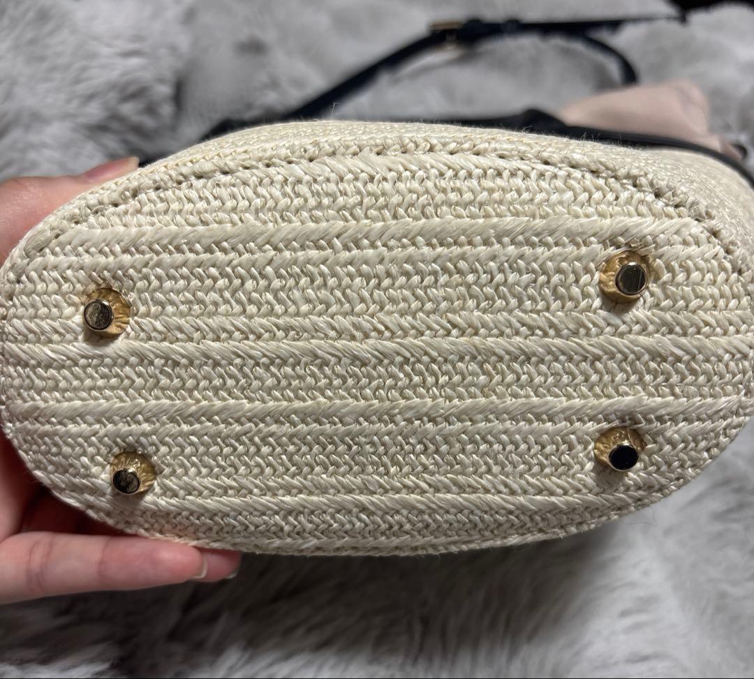 herlipto かごバッグ Palma Mini Tote Bag ブラック