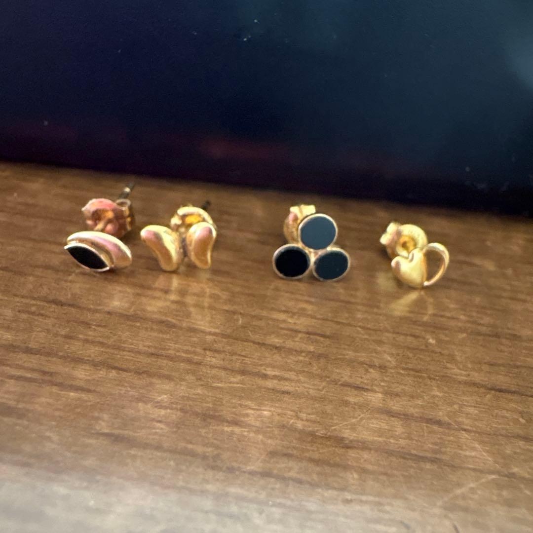 k18 ピアス4個セット