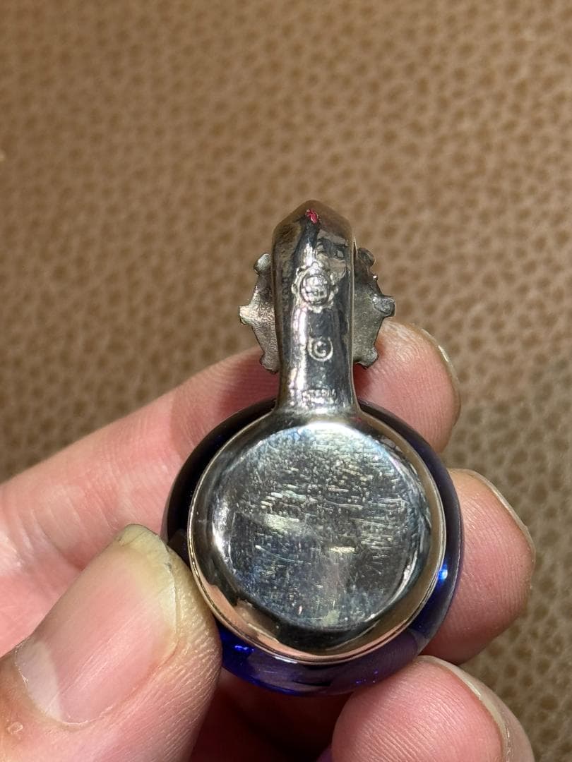 ニュースカルマーブルペンダント w/スカル/アメリカンフラッグ