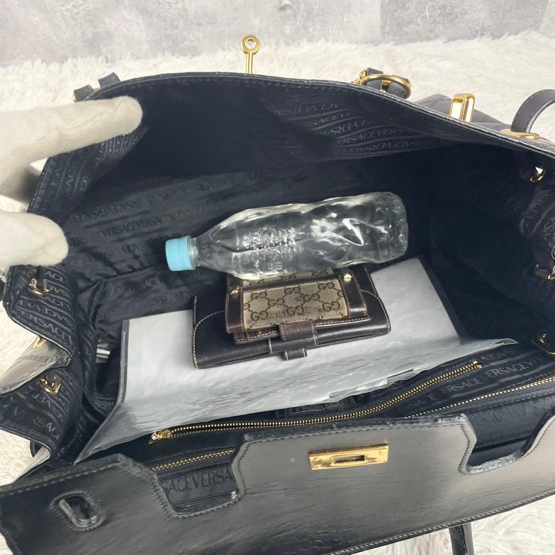 A4可 極美品 VERSACE レザー 2WAY ショルダーバッグ メデューサ