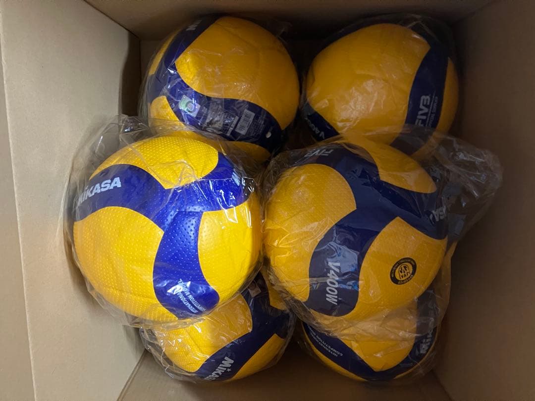 MIKASAバレー4号　V400W 6個セット　ケース付