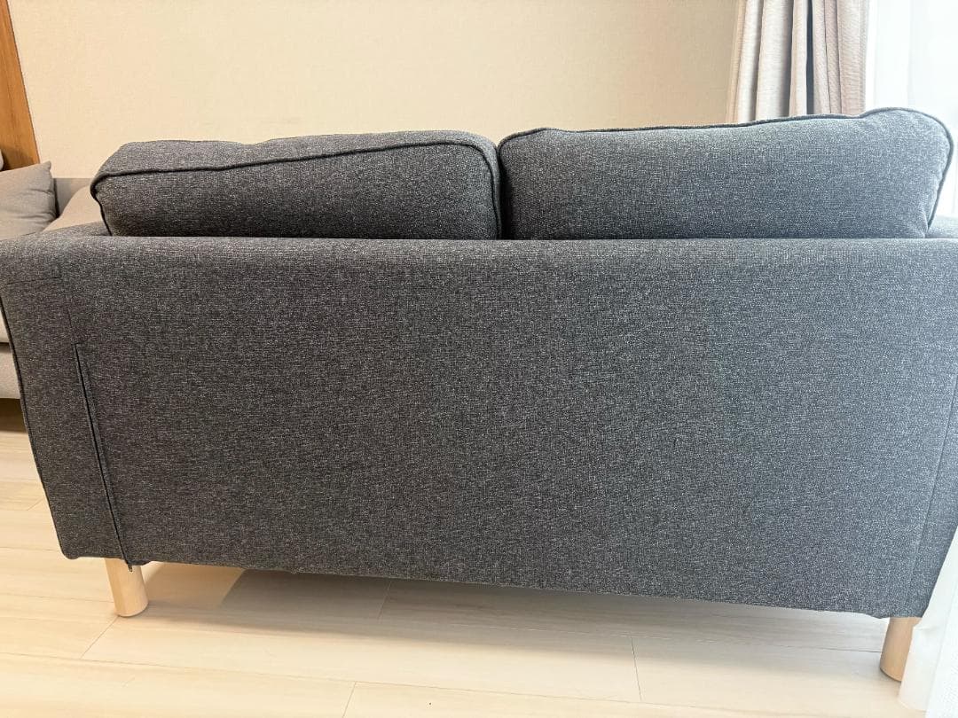 IKEA PÄRUP（ペルプ）2人掛けソファ／グレー(引取のみ)