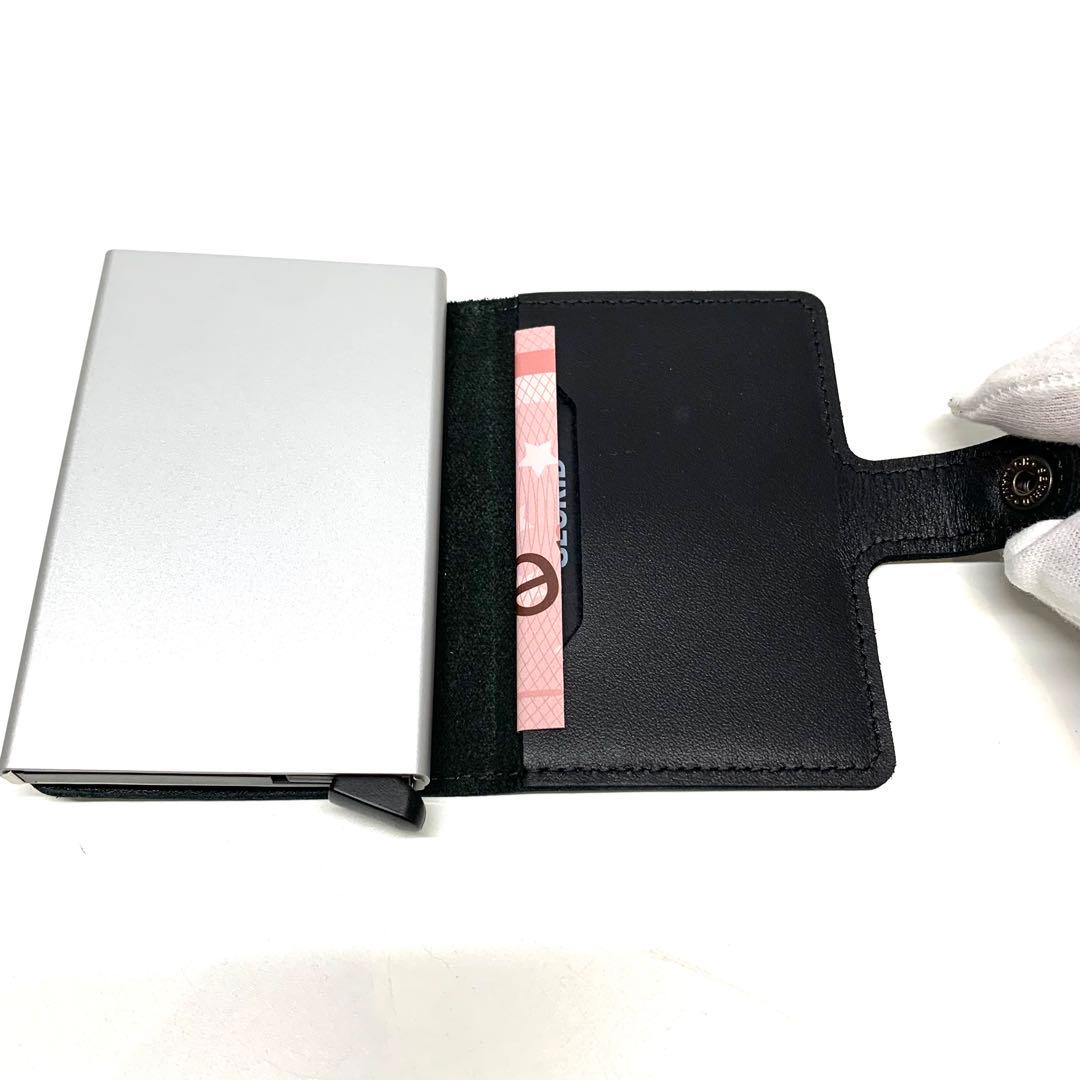 ☆新品未使用☆シークリッドセクリッド　ミニウォレット折り財布サフィアーノブラック