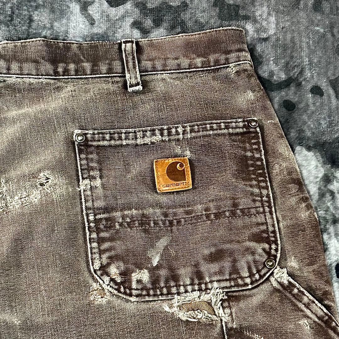 一点物 ペンキ加工 ゆるだぼ 鬼フェード 人気カラー ダック地 オーバーサイズ