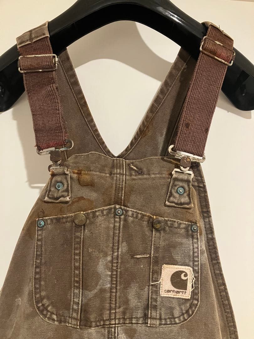 f*i様 激渋　美ボロ　Carhartt ダブルニー　オーバーオール usa製