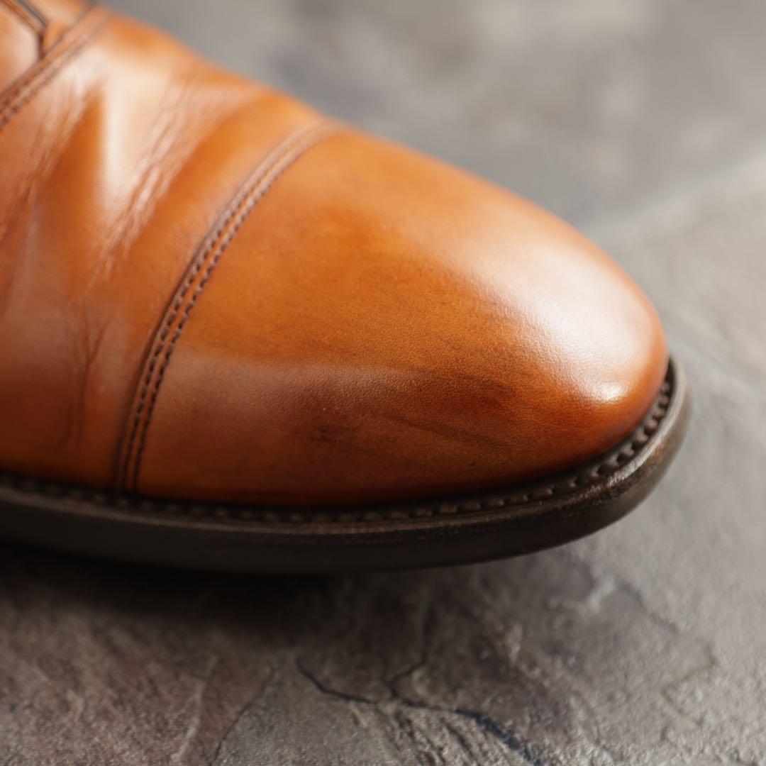 リーガル　内羽根ストレートチップ　265 茶