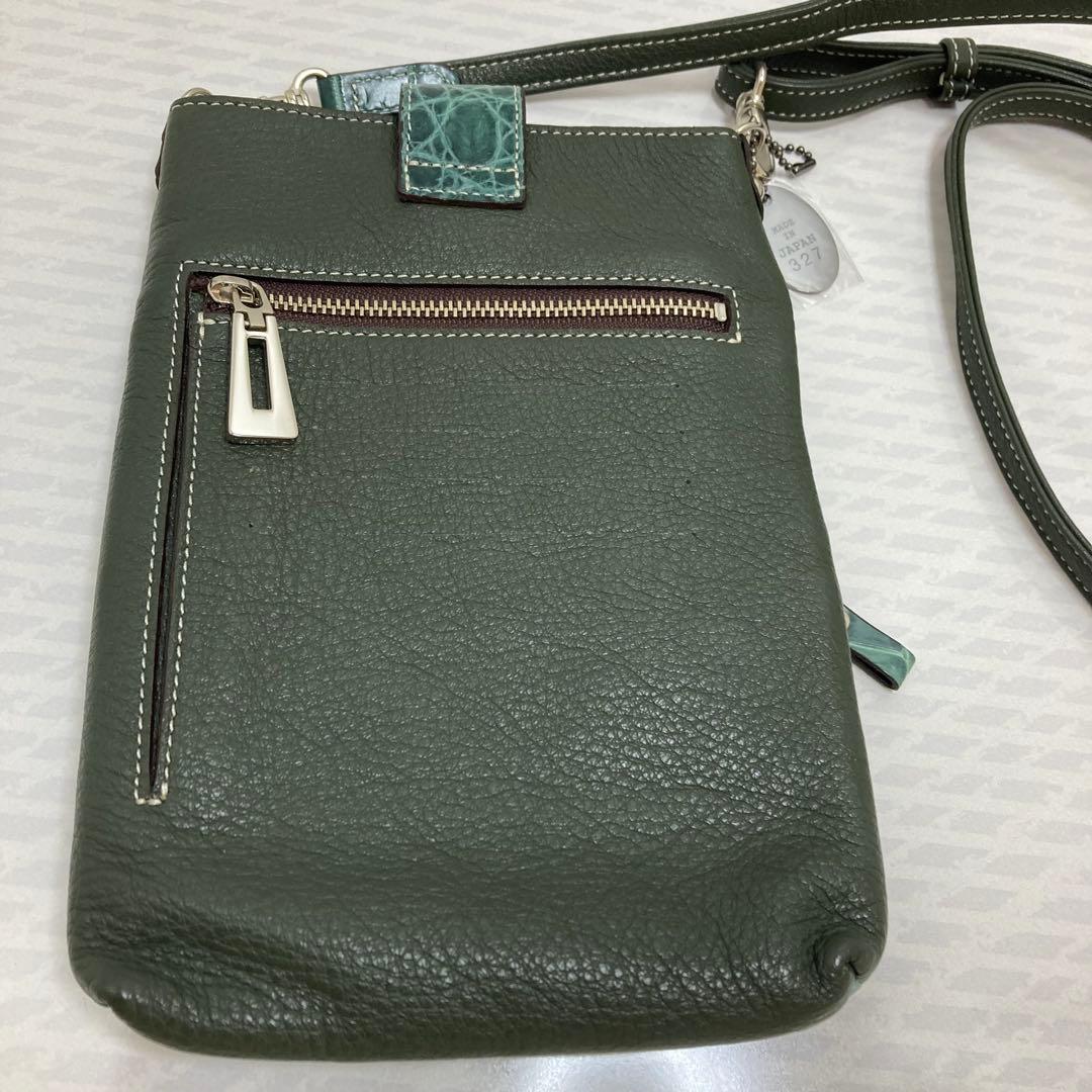 極美品　JRA クロコダイル　スマホショルダー　 サコッシュ　エキゾチック