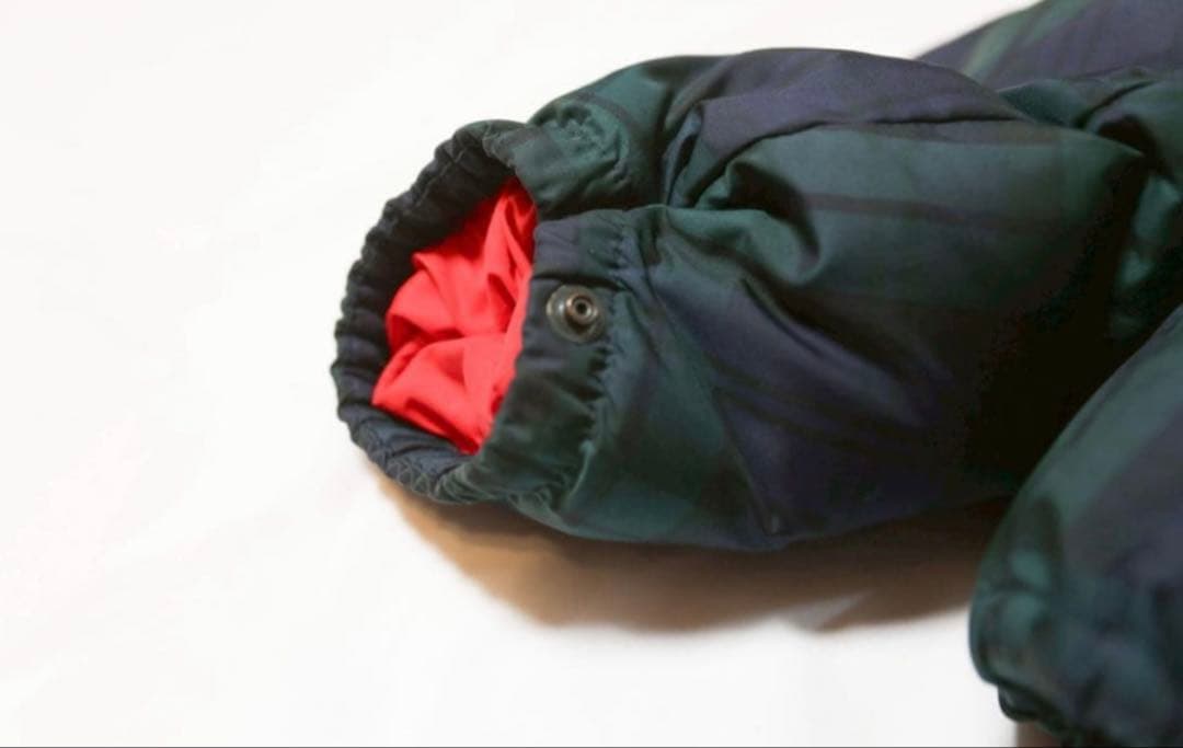 B*V様 90s ラルフローレン ダウン XL ブラックウォッチ 幅広 短丈 チ