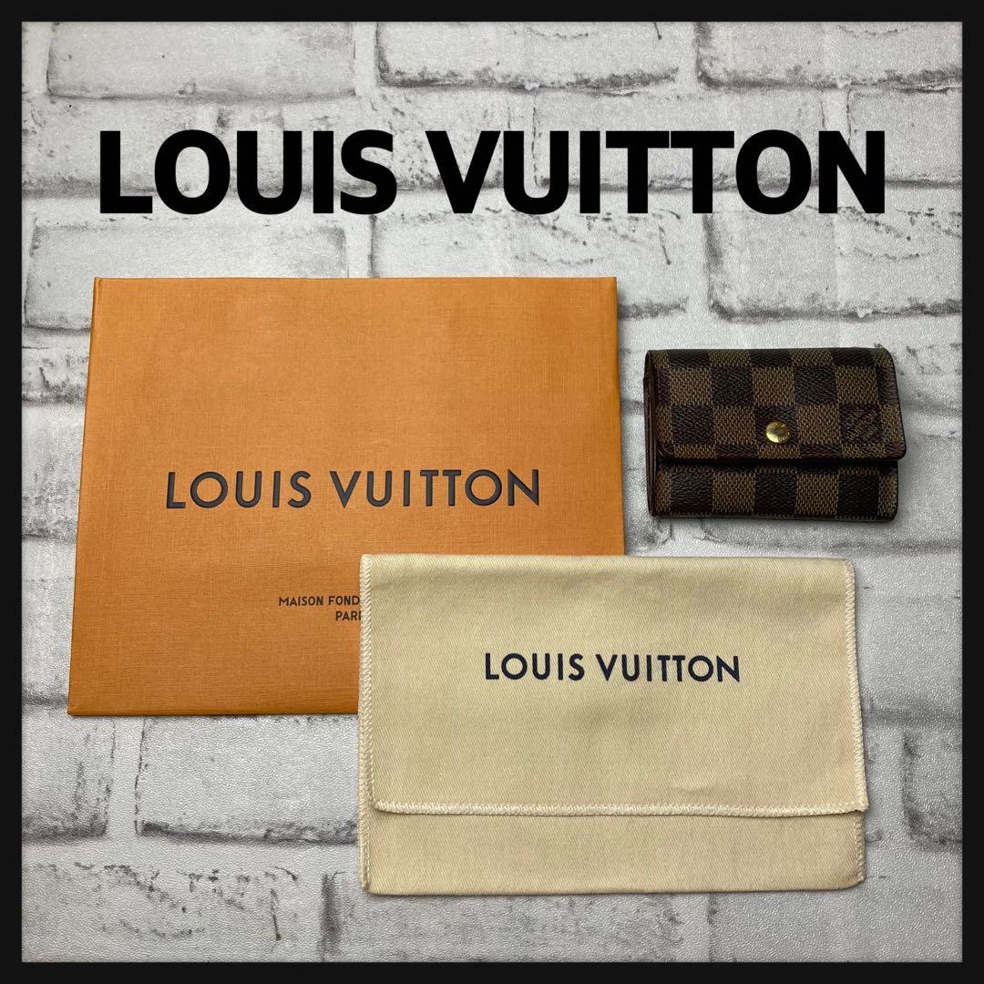 ルイヴィトン☆ケース　ダミエ　ポルトモネプラ　エベヌ　N61930