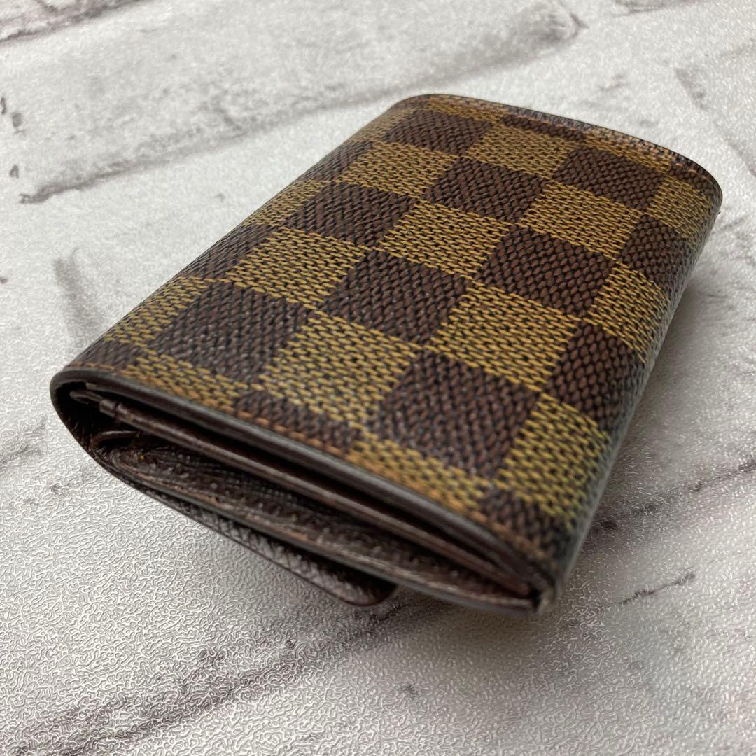 ルイヴィトン☆ケース　ダミエ　ポルトモネプラ　エベヌ　N61930