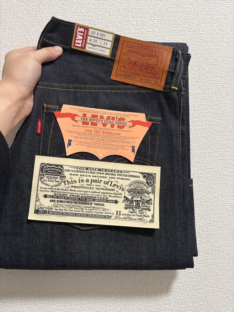 Levi's LVC 1944 S501XX W34 L34 大戦モデル