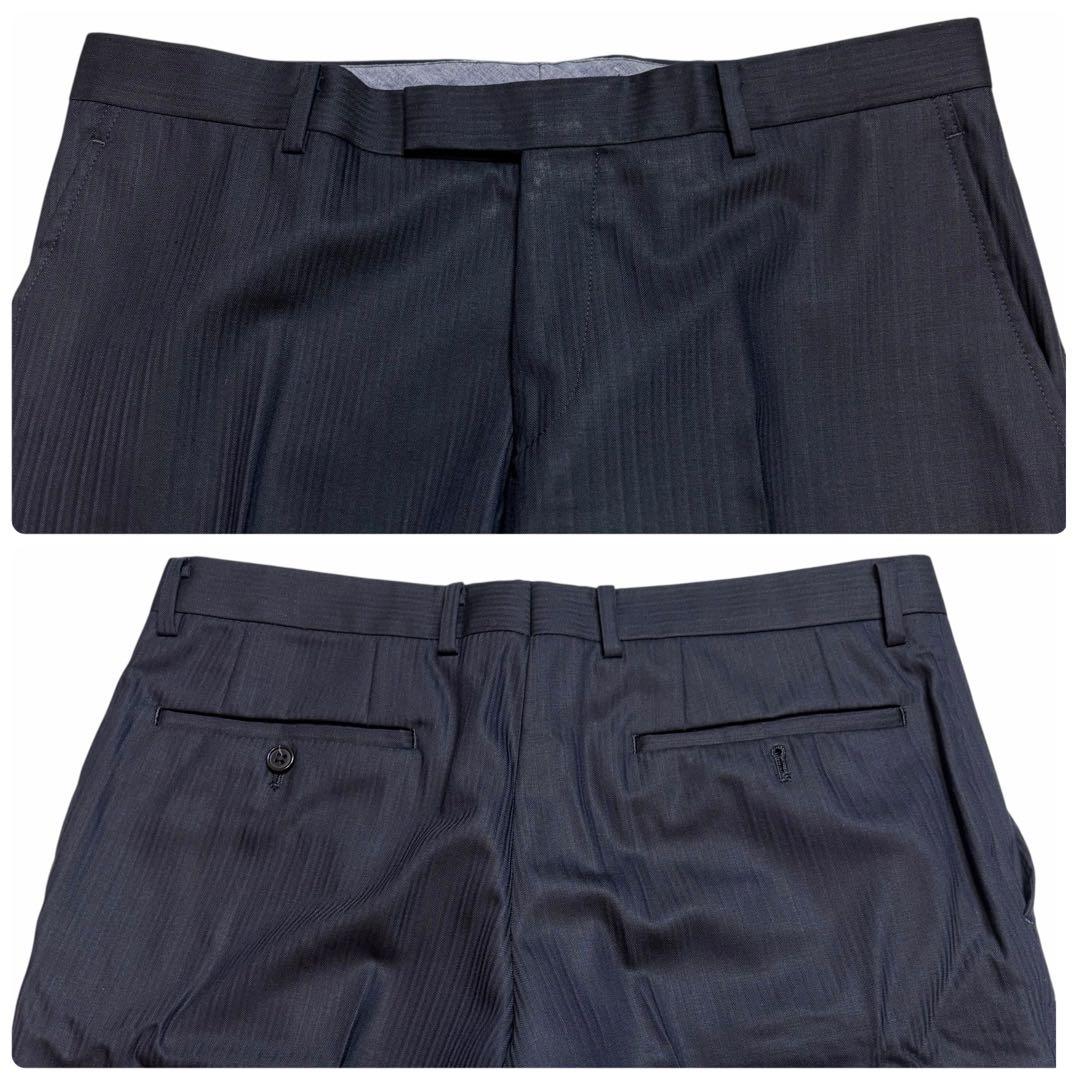 50 XL シルク ビジネススーツ セットアップ ネイビー BEAMS ビームス