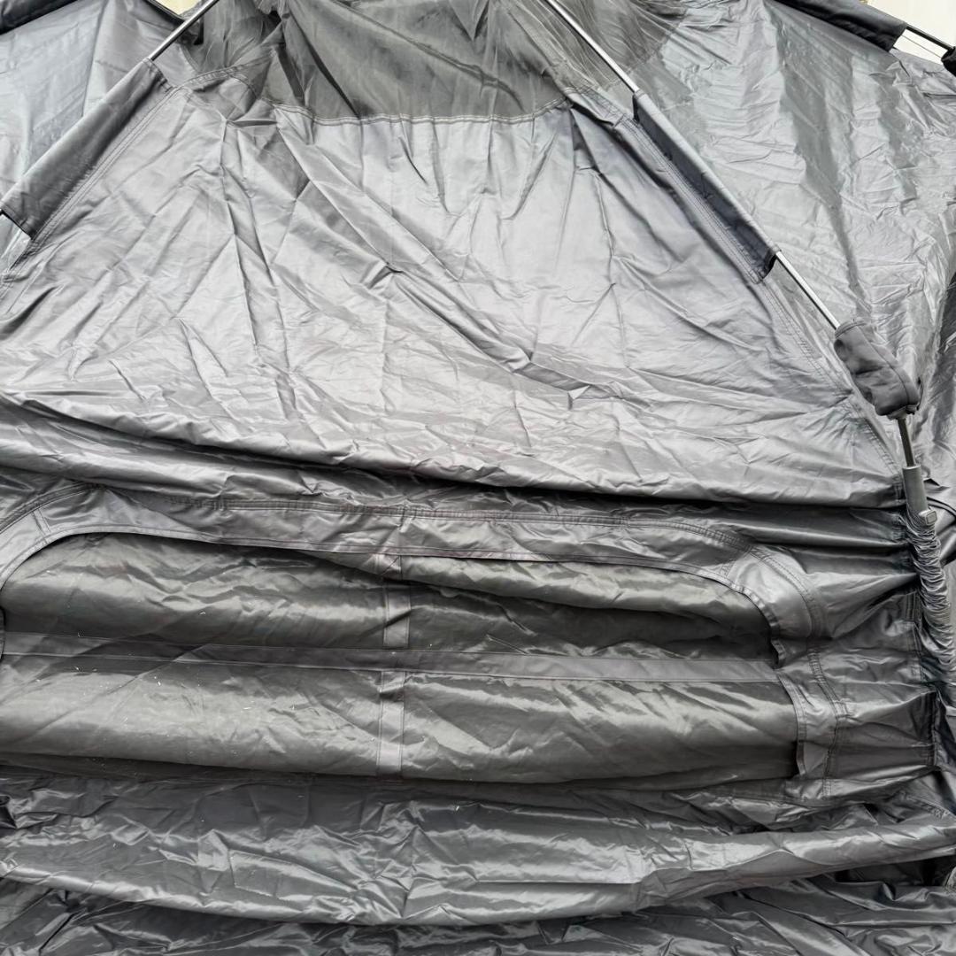 BLACKDOG ヘキサゴン 自動テント 6〜8人用／ブラック／ワンタッチ