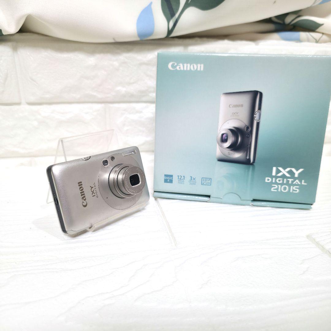 471】デジカメ　Canon IXY DIGITAL 210 IS シルバー