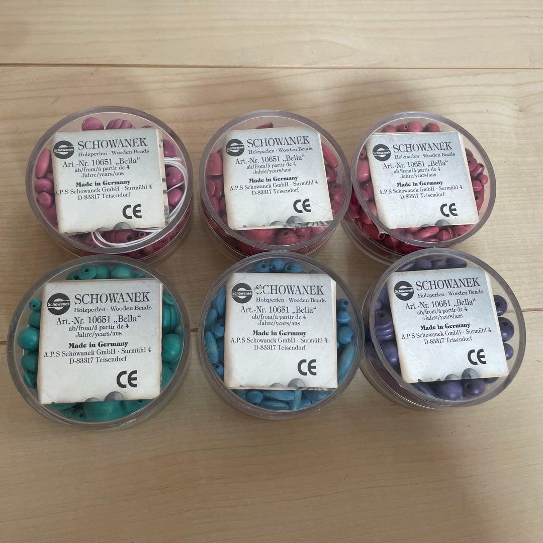 ジョバネック　ドイツ製　木製ビーズ　ウッドビーズ　ニキティキ