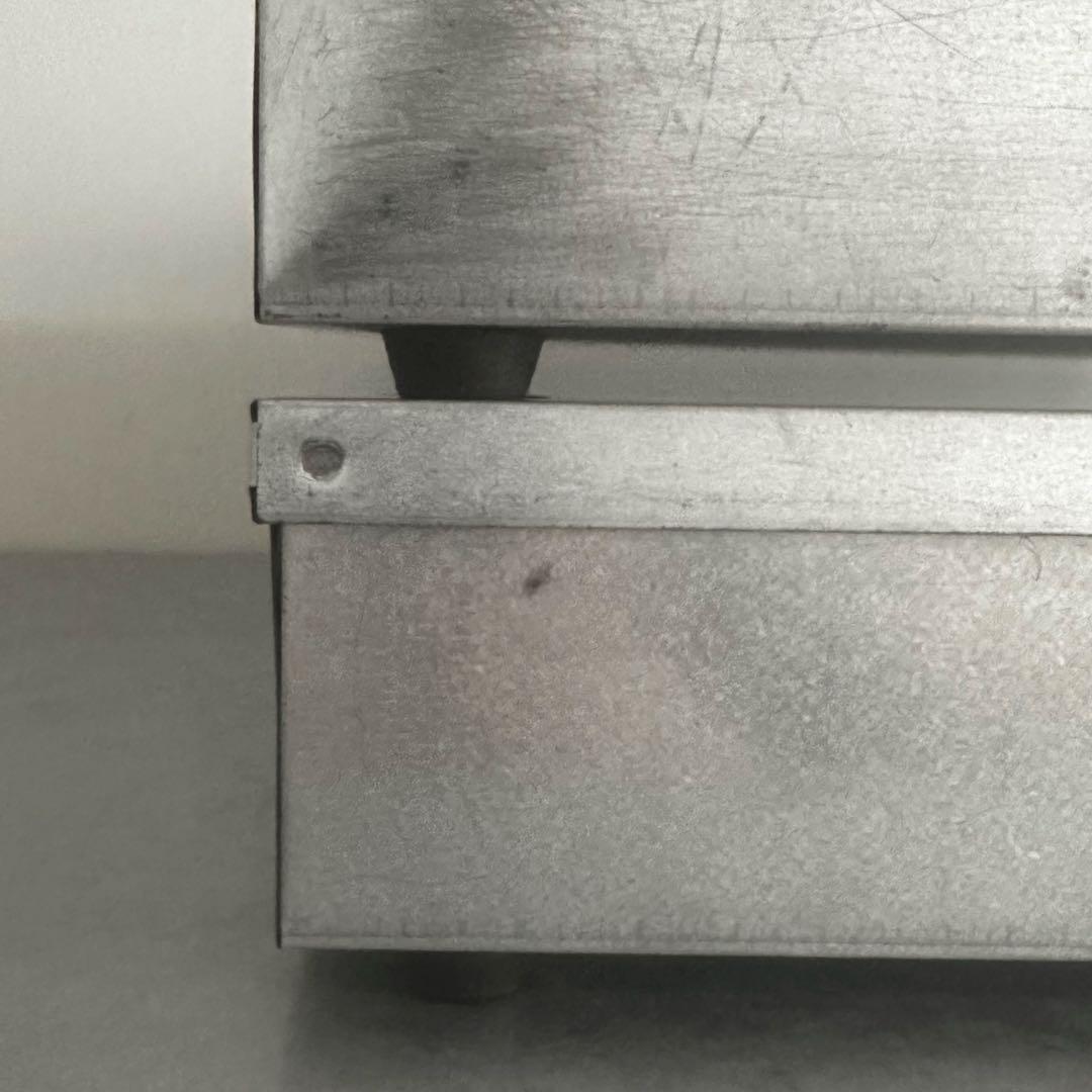 専用です/古道具/金属製の折りたたみコンテナ２個