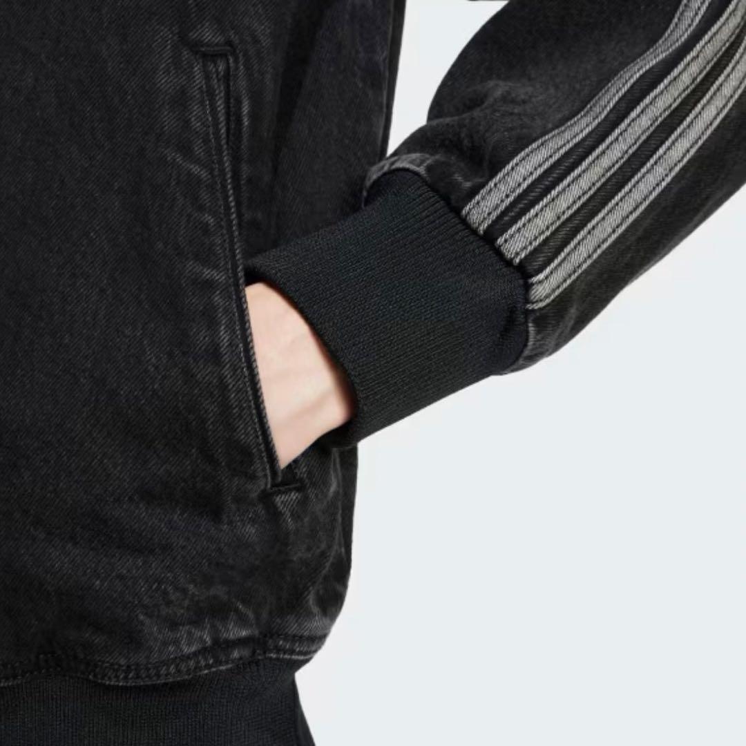 新品4XL】アディダス　デニムジャケットファイヤーバードトラックげんじ