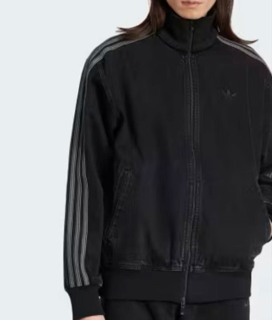 新品4XL】アディダス　デニムジャケットファイヤーバードトラックげんじ